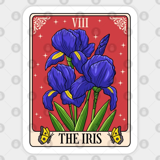 The Iris Tarot Card Sticker by HolidayBug